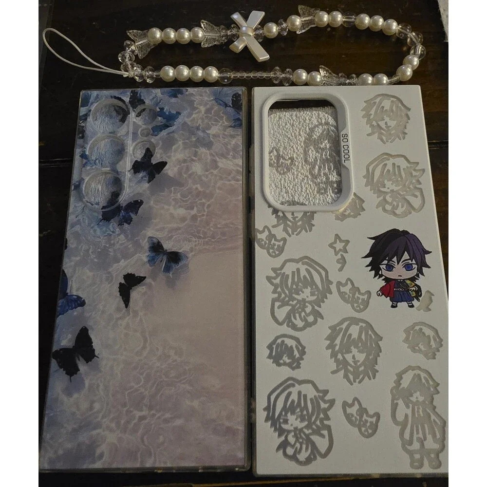 S24 Ultra Phone Cases: Butterfly & Giyu